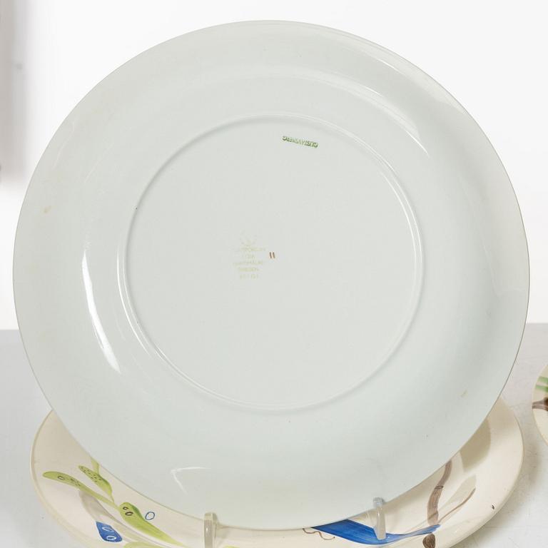 Stig Lindberg, twelve 'Löja' plates, Gustavsberg.