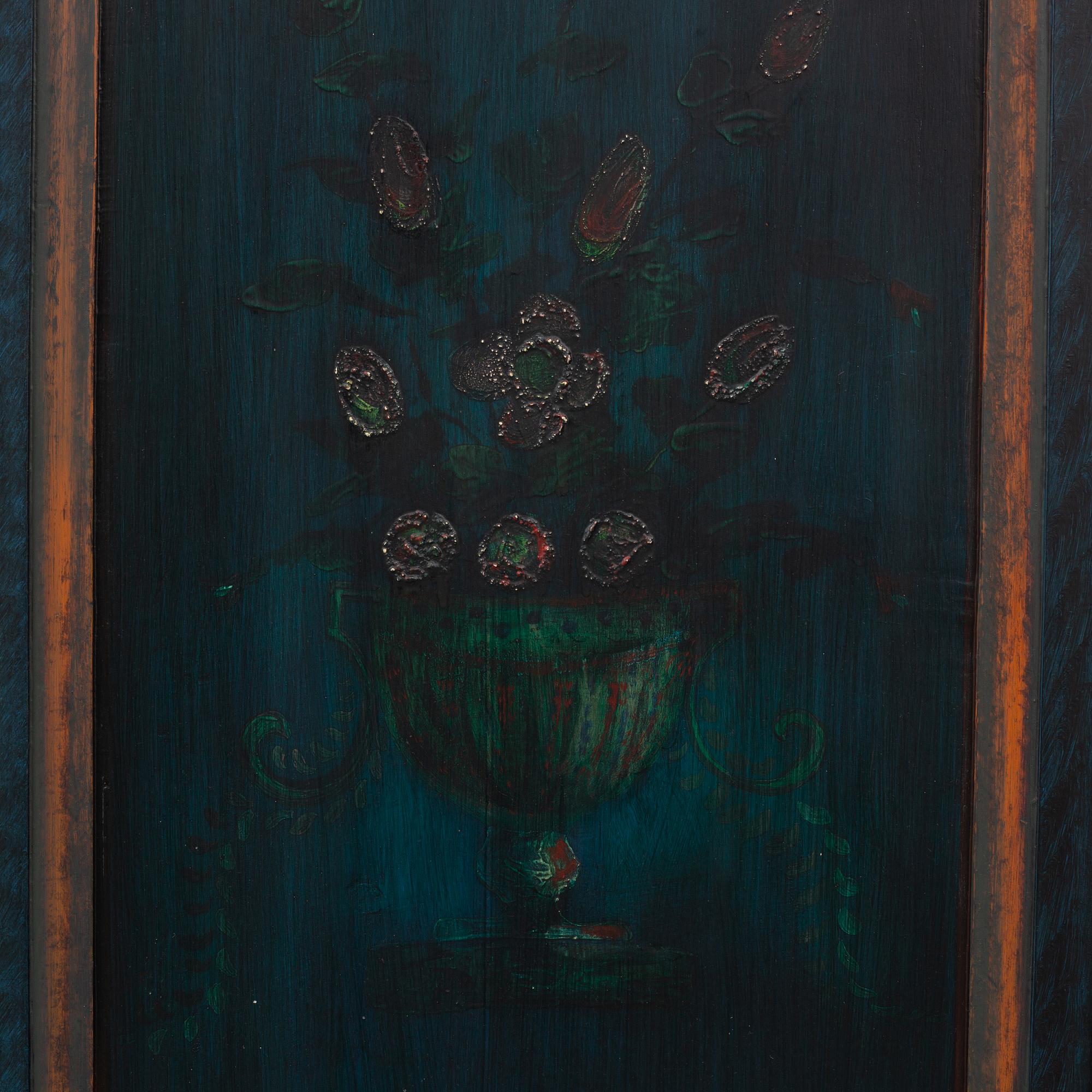 A painted cabinet, 18th/19th Century.