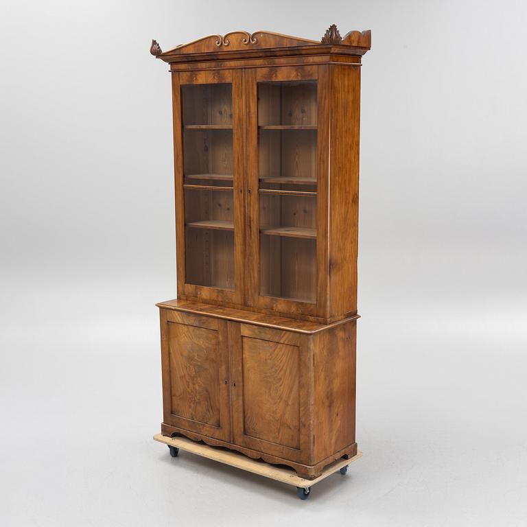 Bokskåp, senempire, 1800-talets mitt.