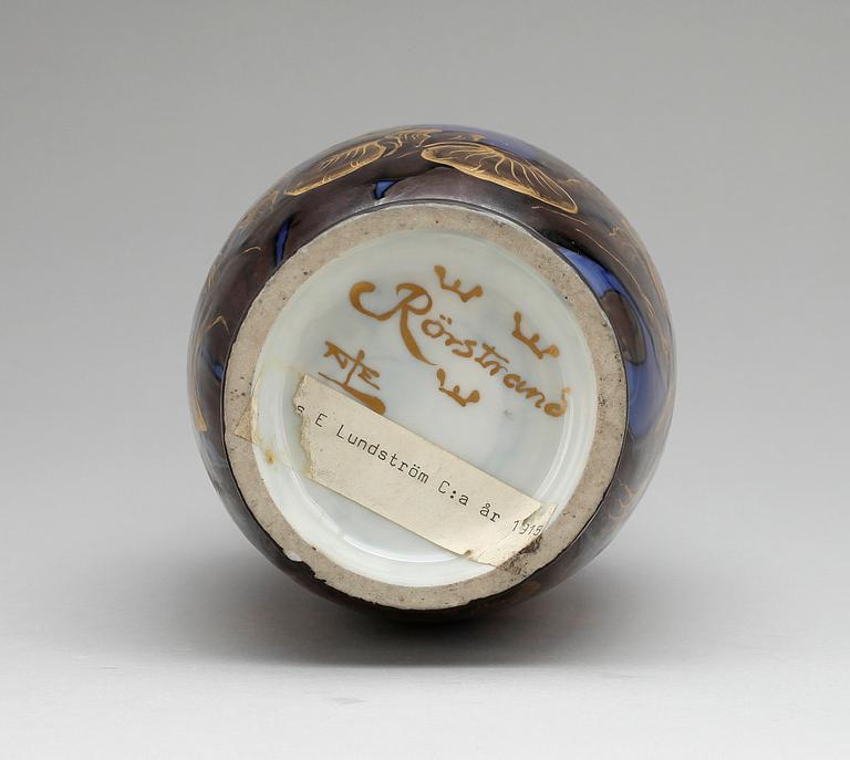 VAS, jugend, Nils Emil Lundström, Rörstrand, 1900-talets början.