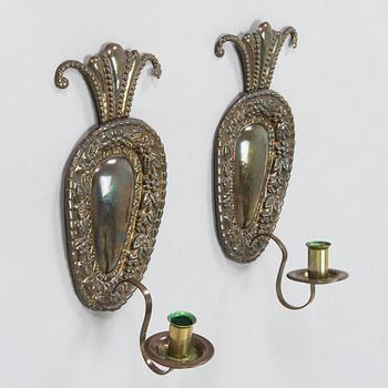 Paavo Tynell, a pair of 1930's wall sconces 'MD 10' for Taito Finland.