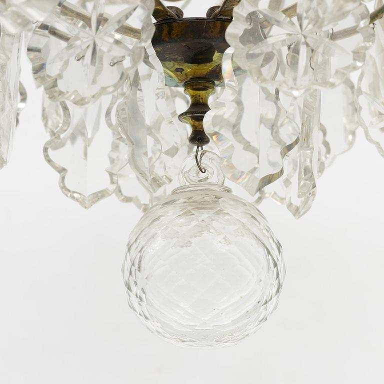 A Rococo style chandelier, first half of the 20th Century.
