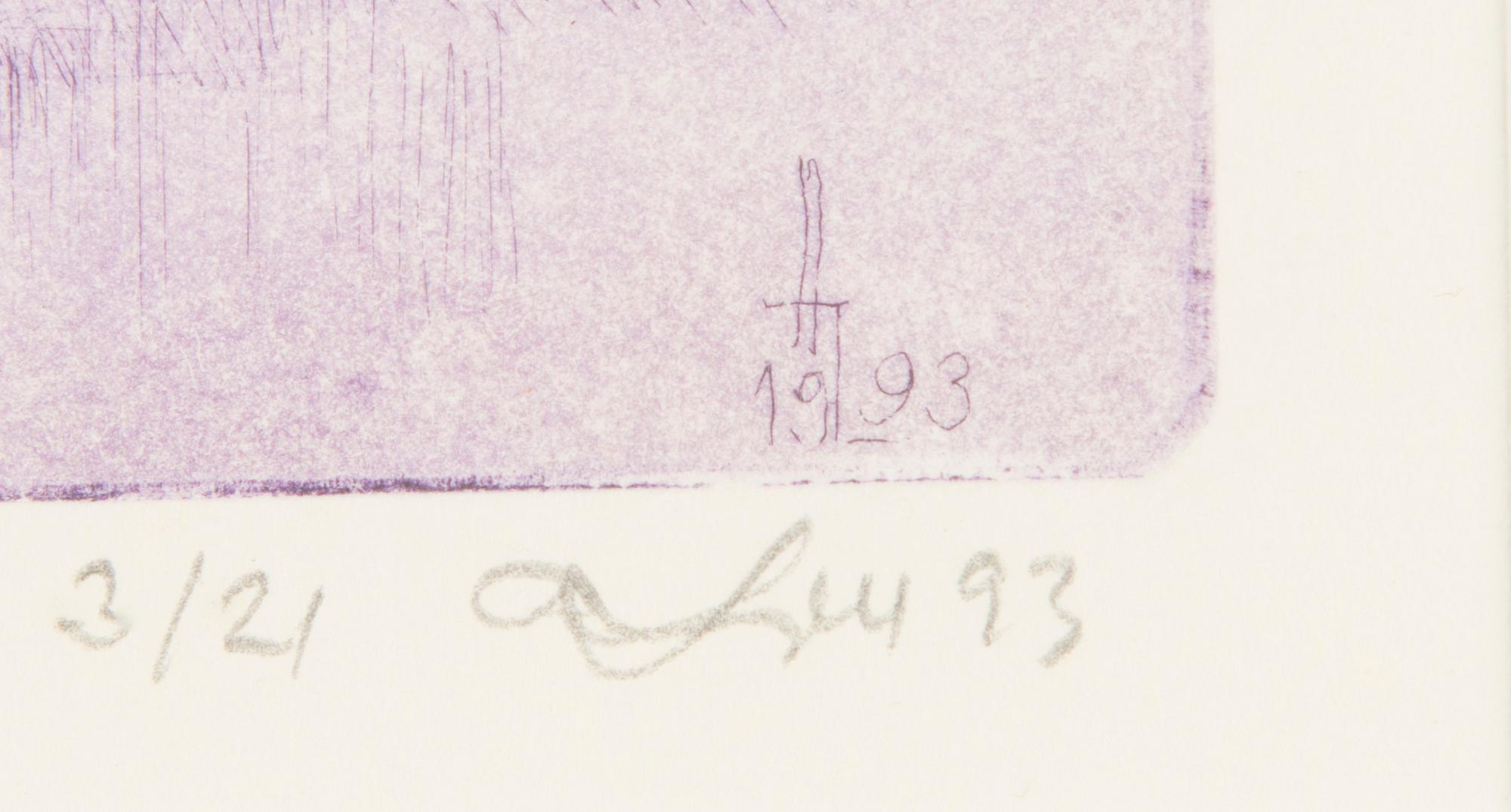 Ado Lill, etsningar, 3 st.