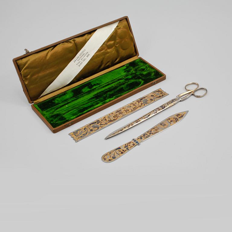 SAX, LINJAL och BREVKNIV, Frans Nyzell, Eskilstuna, 1900-talets början.