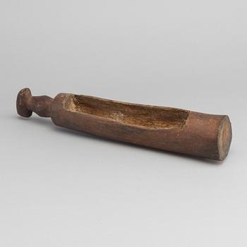 A slit drum, Yaka, D. R. Congo.