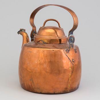 KAFFEKANNA, koppar, 1700-/1800-tal.