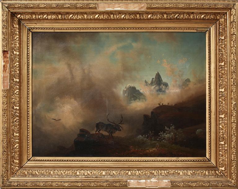 MAGNUS THULSTRUP BAGGE, olja på duk, sign.