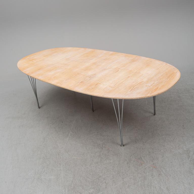 BRUNO MATHSSON & PIET HEIN, a 'Superellips' dining table, Fritz Hansen, Denmark, 1994.