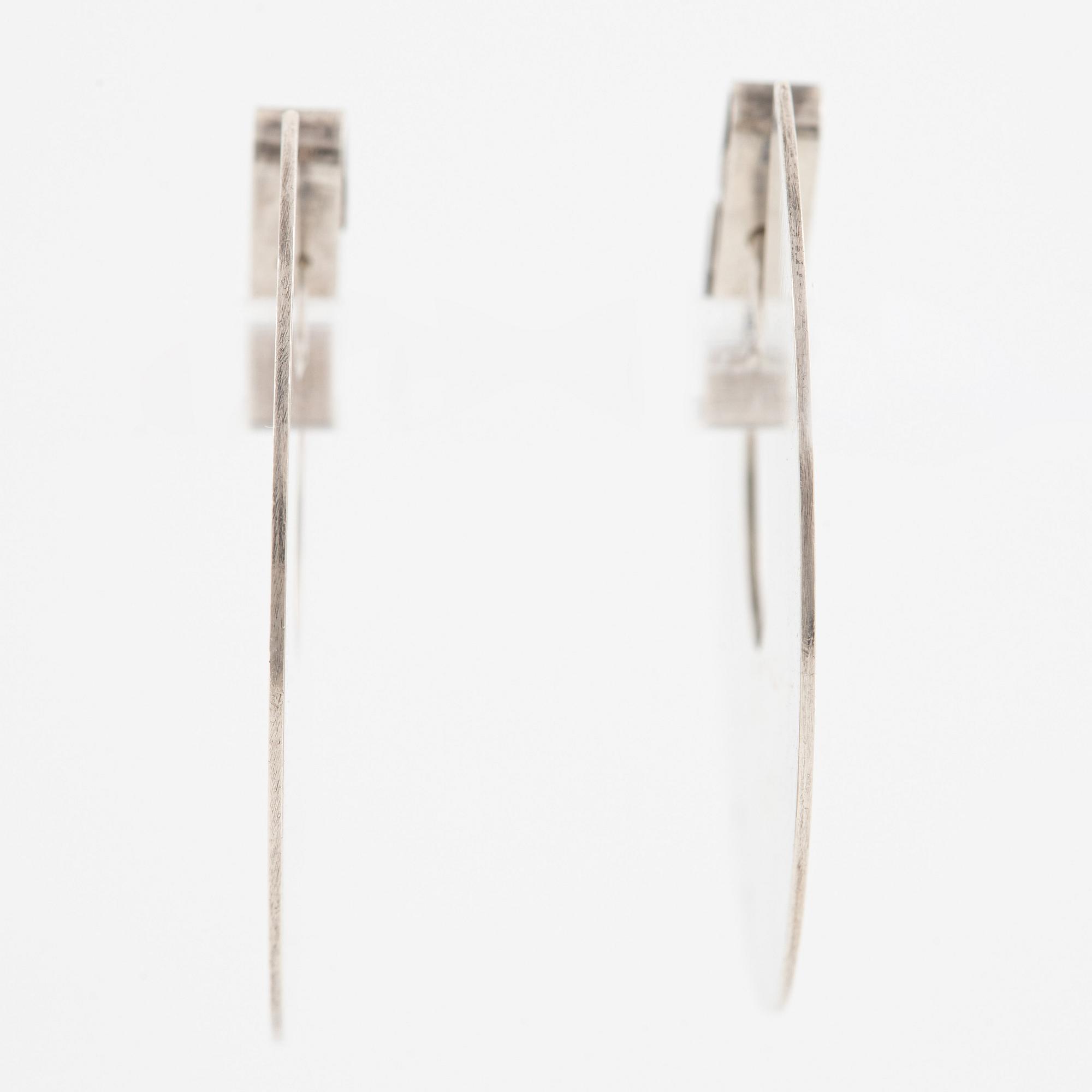 Maria Elmqvist, earrings, sterling silver.