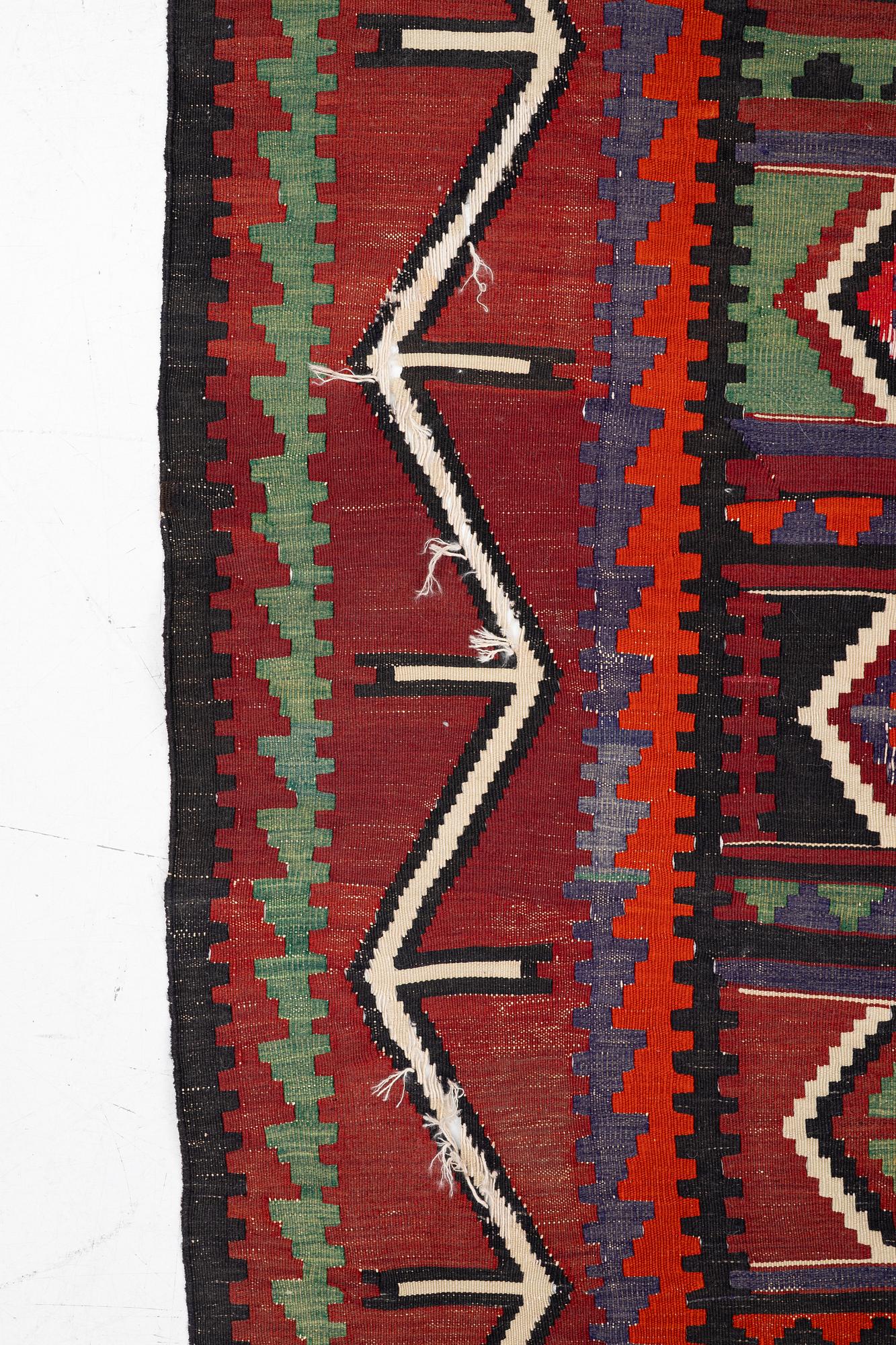 Matta, Kelim, antik/semiantik, ca 300 x 167 cm.