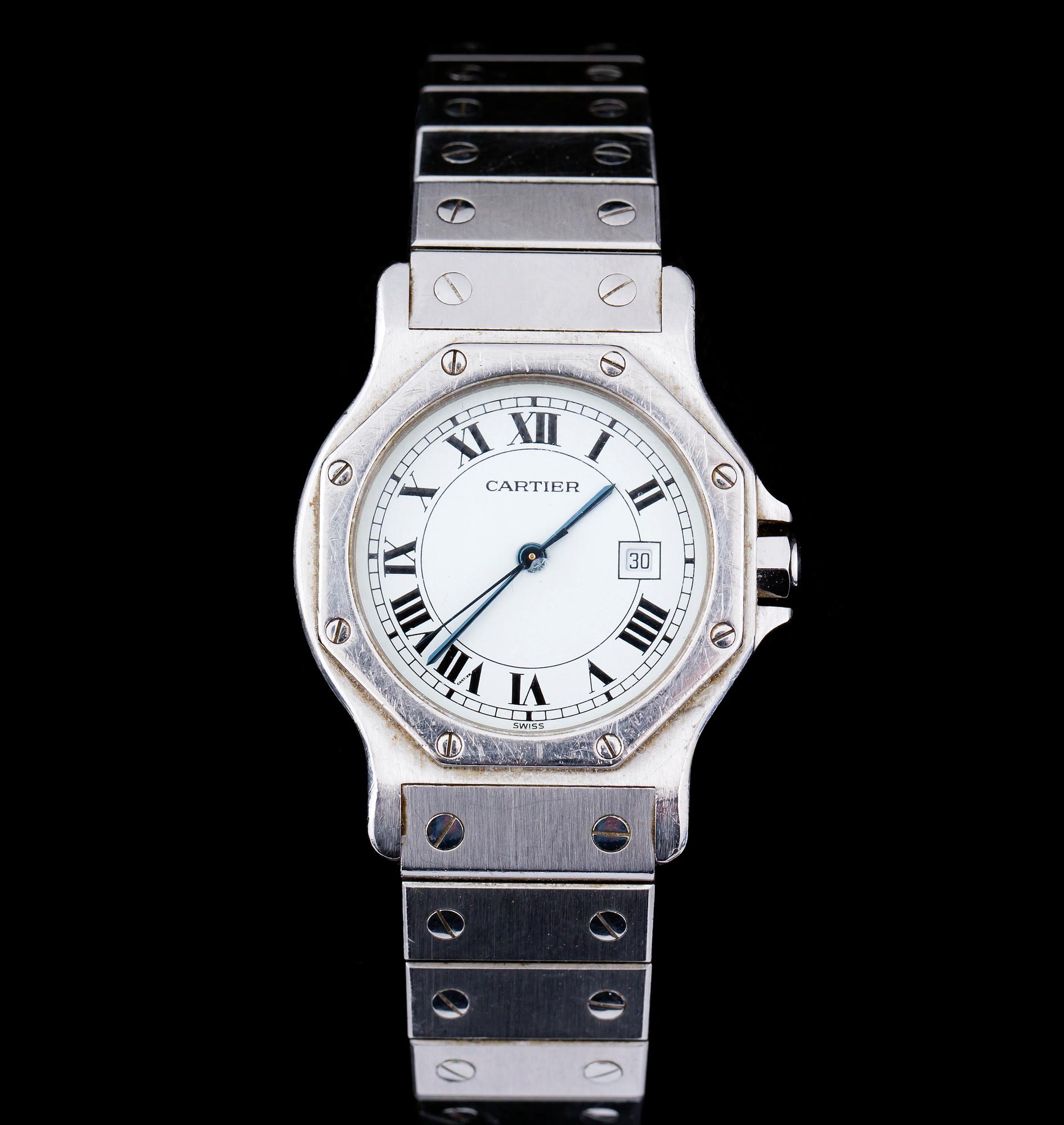 HERRARMBANDSUR, "Santos", Cartier, 1990-tal.