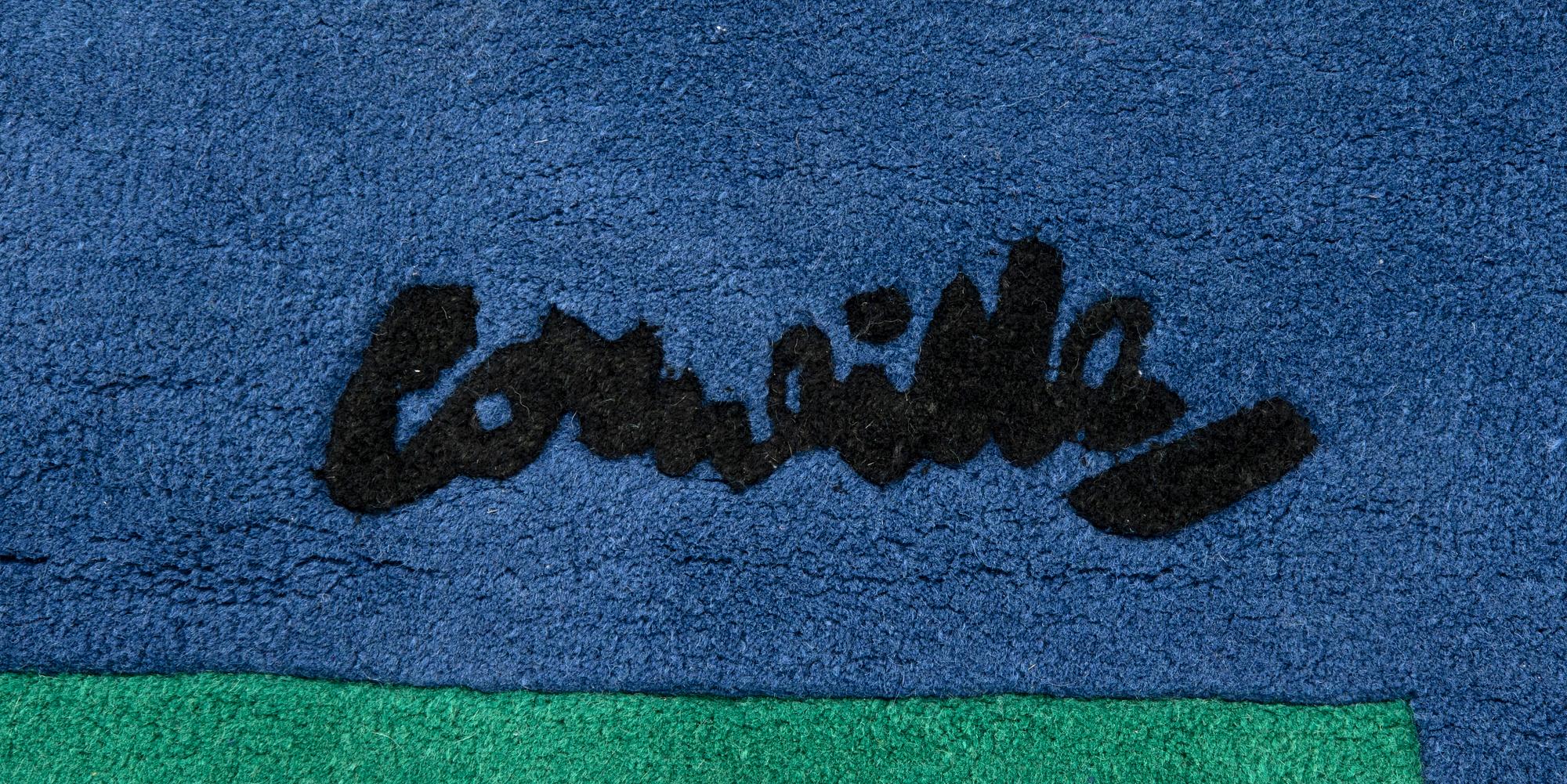 Beverloo Corneille matta, tuftad, signerad och numrerad 50/100, ca 205x205 cm.