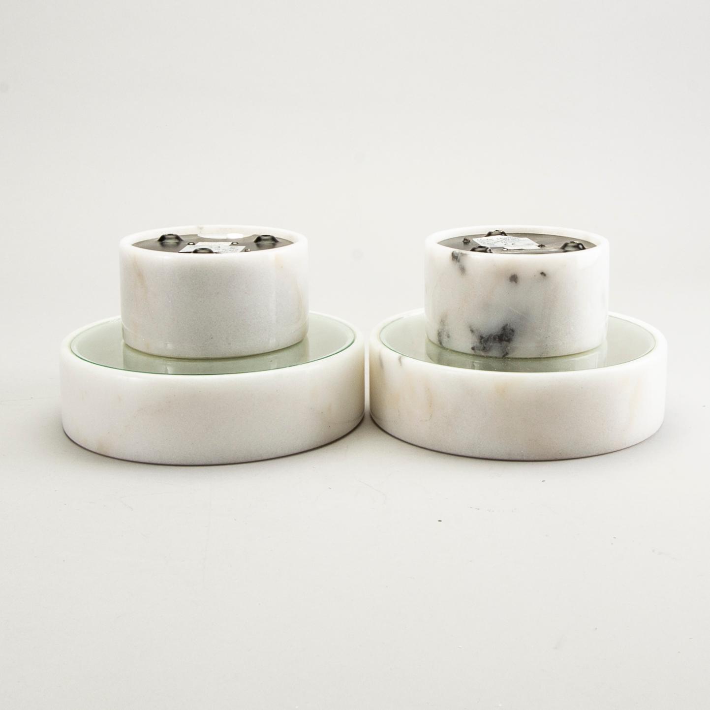 A pair of Tom Dixon wall/ceiling lamps 'Stone wall'.