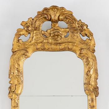 A mid 20th century Rococo style mirror.