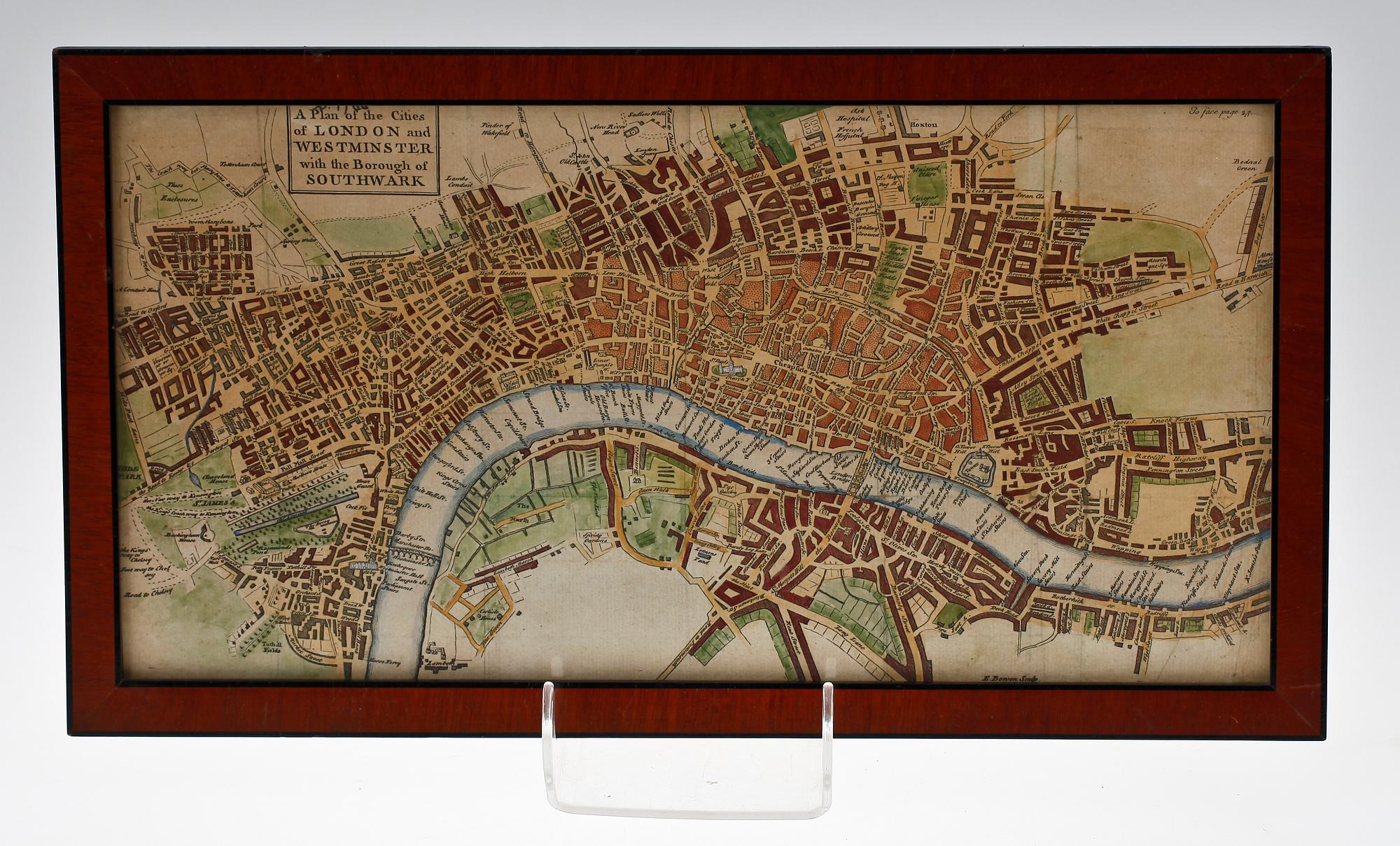 KOPPARSTICK, kolorerat, 1700-tal.