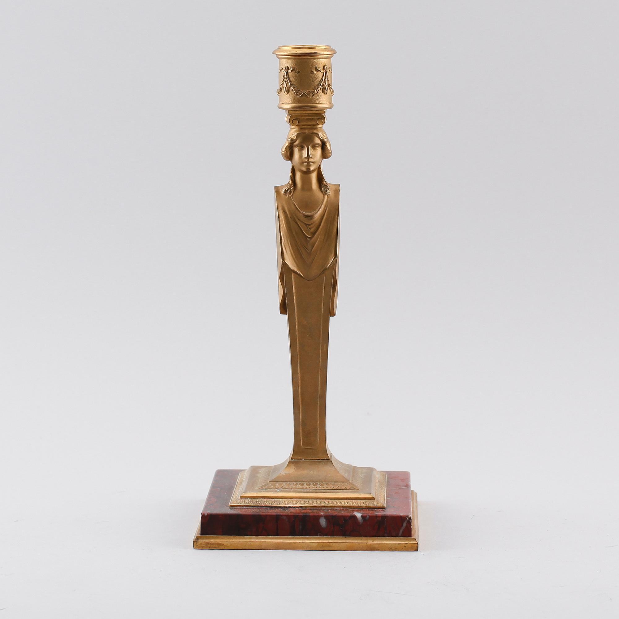LJUSSTAKE, empirestil, omkring år 1900.