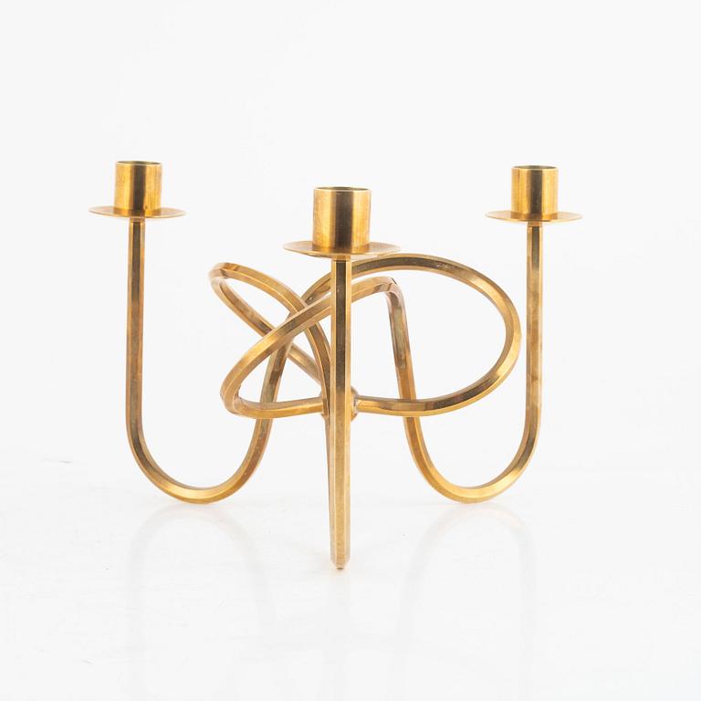 Josef Frank, a candlestick, brass, "The Friendship Knot", Firma Svenskt Tenn.