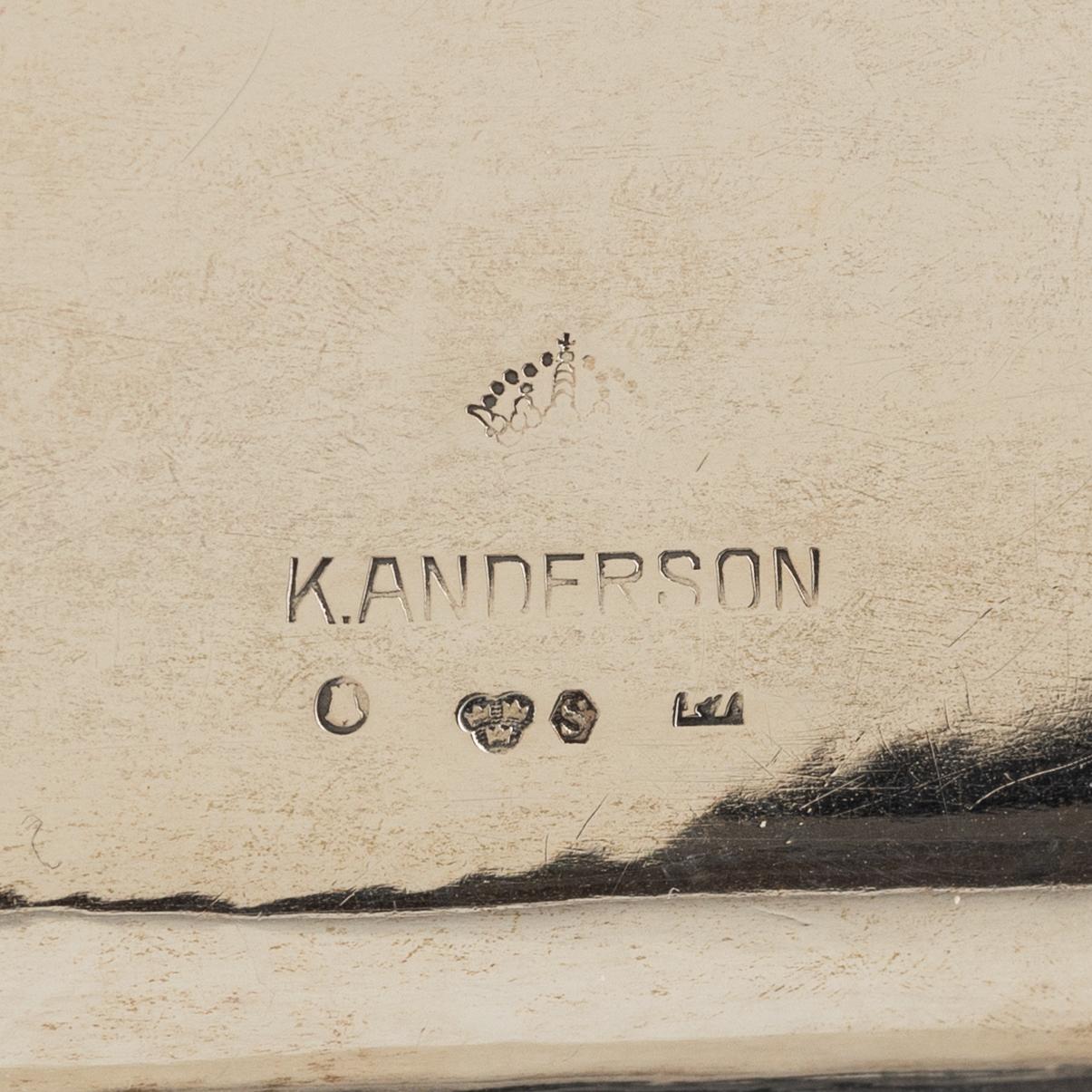 A Swedish SilverTray, mark of K Anderson, Stockholm 1917.
