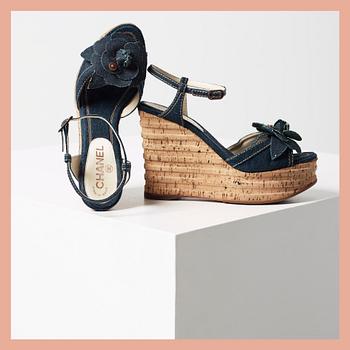 SANDALER, Chanel, storlek 38,5.