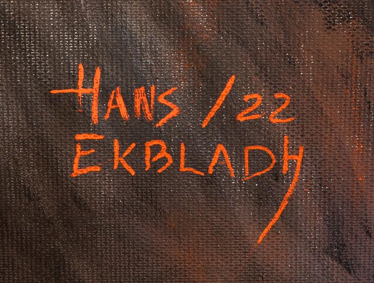 Hans Ekbladh, oil on canvas signed and dated 22.