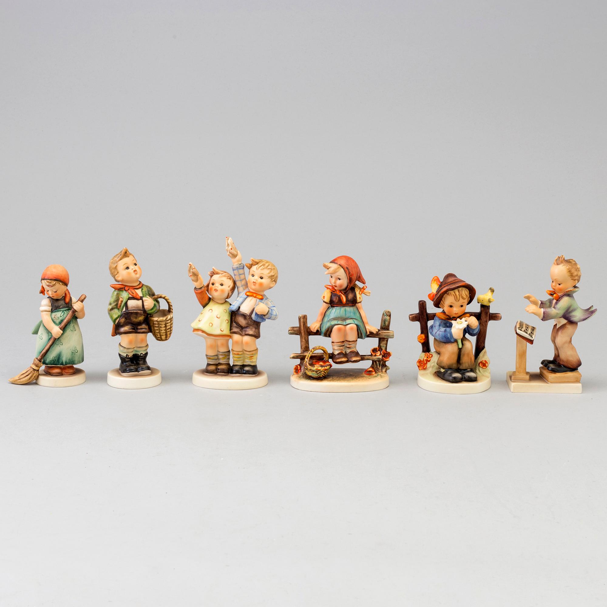 MARIA INNOCENTIA HUMMEL, 6 figurines, Goebel, Germany 1930´/70´s.
