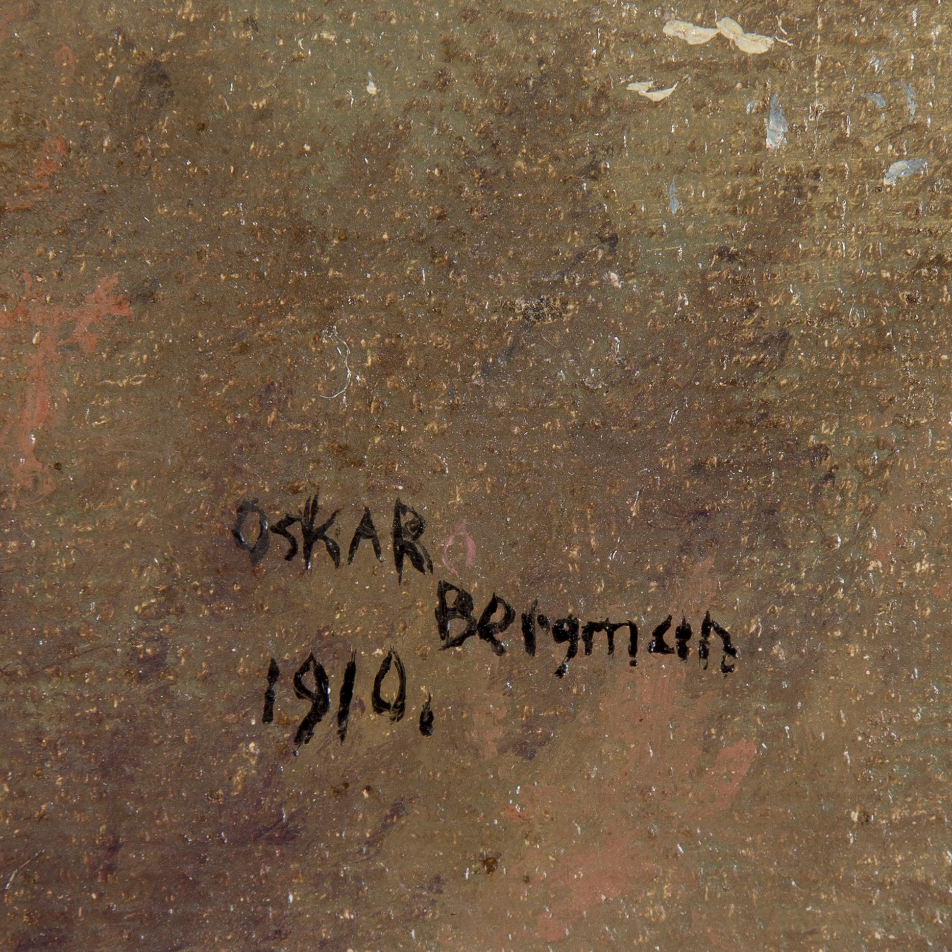OSKAR BERGMAN, olja på duk, signerad och daterad 1910.