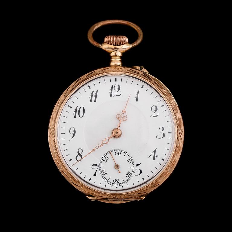 FICKUR, 14 k guld, tidigt 1900-tal.