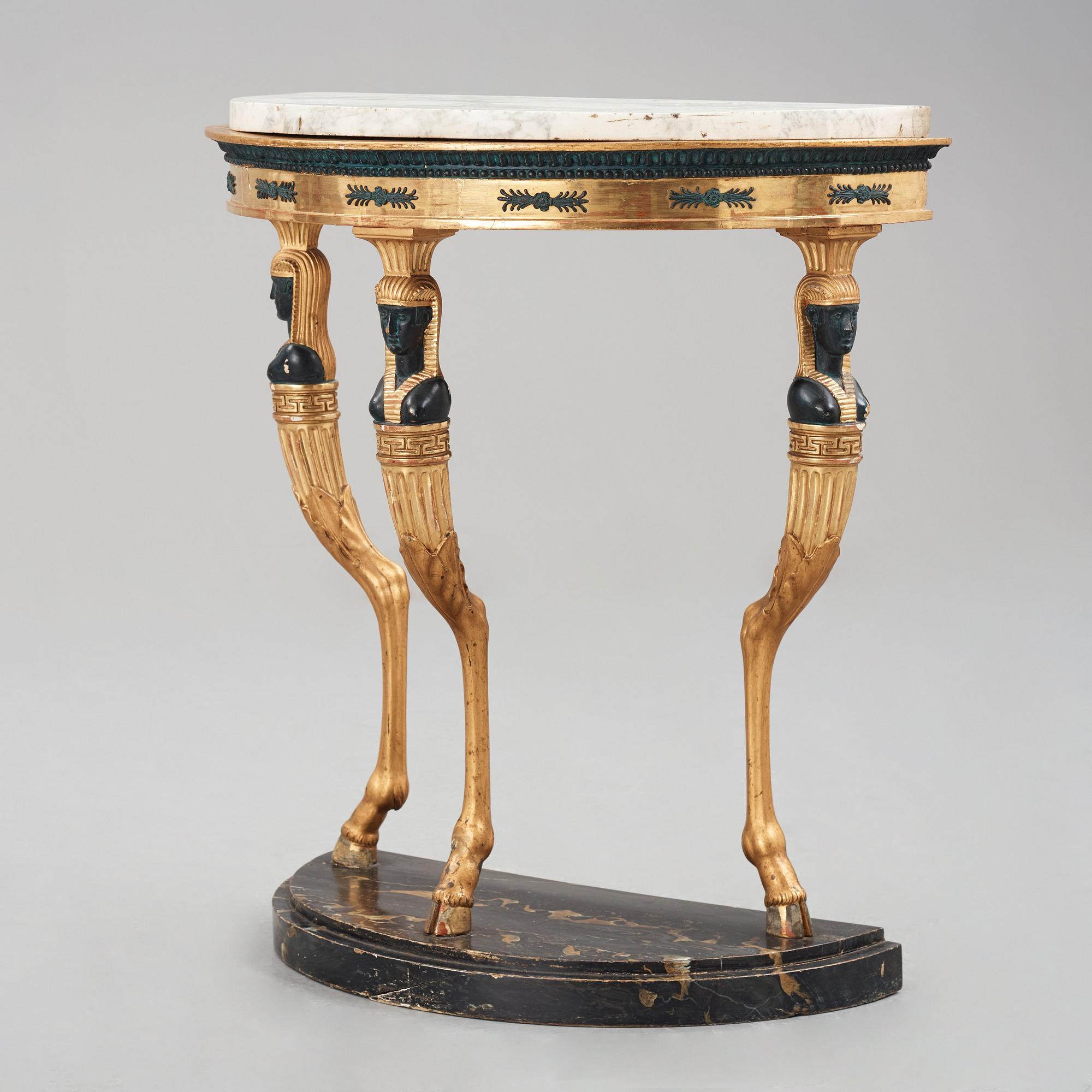 KONSOLBORD, Stockholmsarbete omkring år 1800, Sengustavianskt.