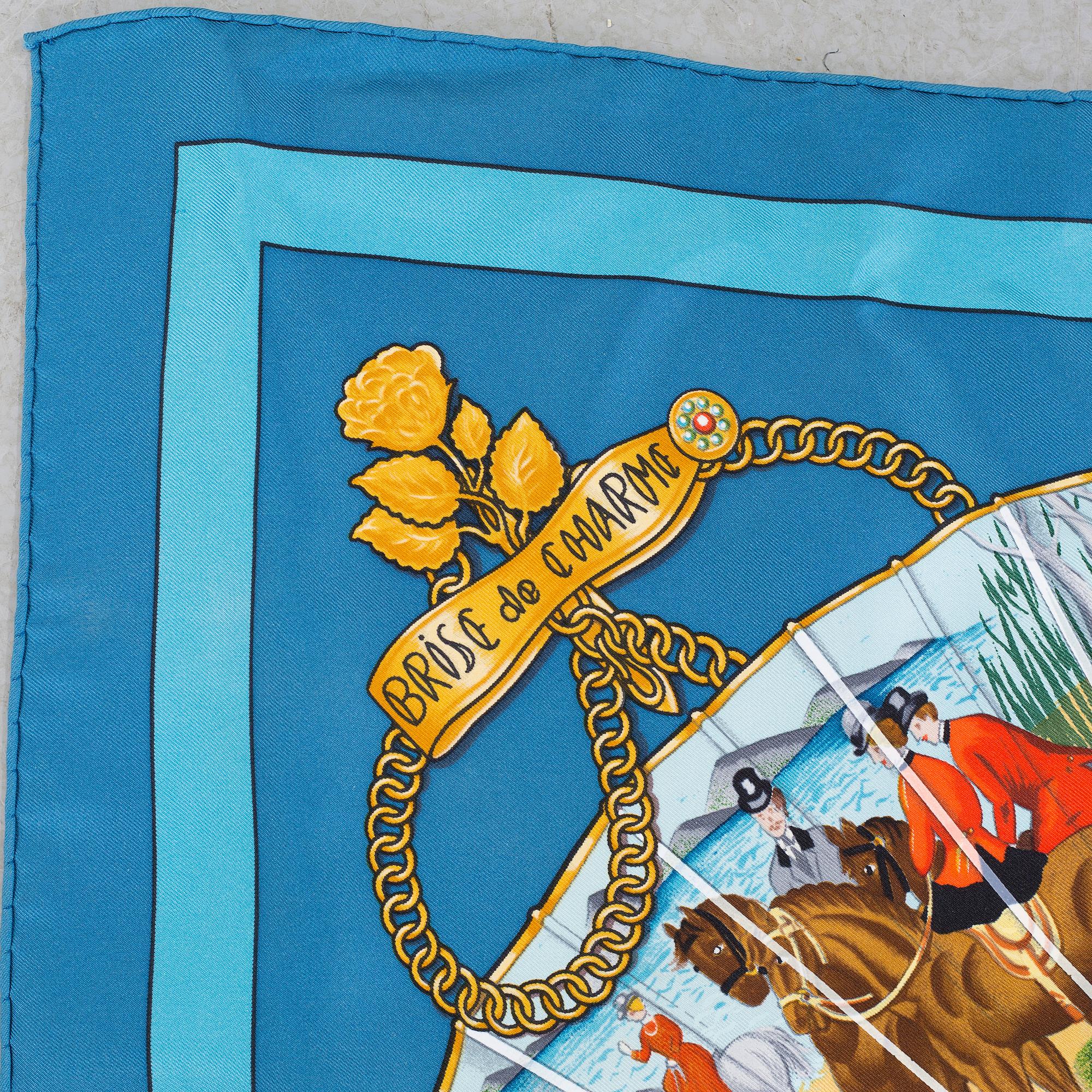 HERMÈS, "Brise de Charme" scarf.