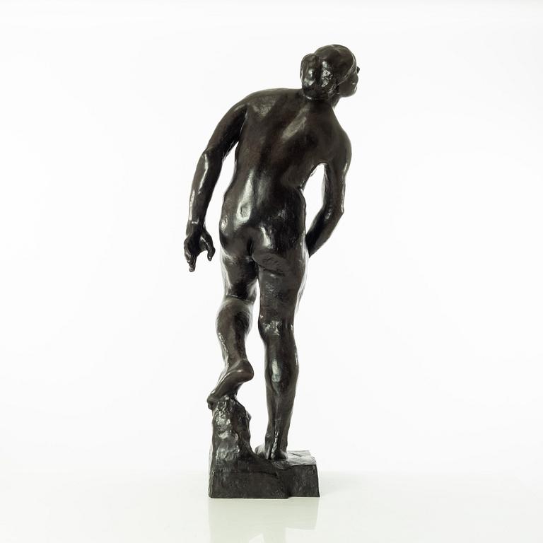 Gudmar Olovson, sculpture. Signed. Numbered. Foundry mark. Bronze, height 81 cm, length 30 cm.