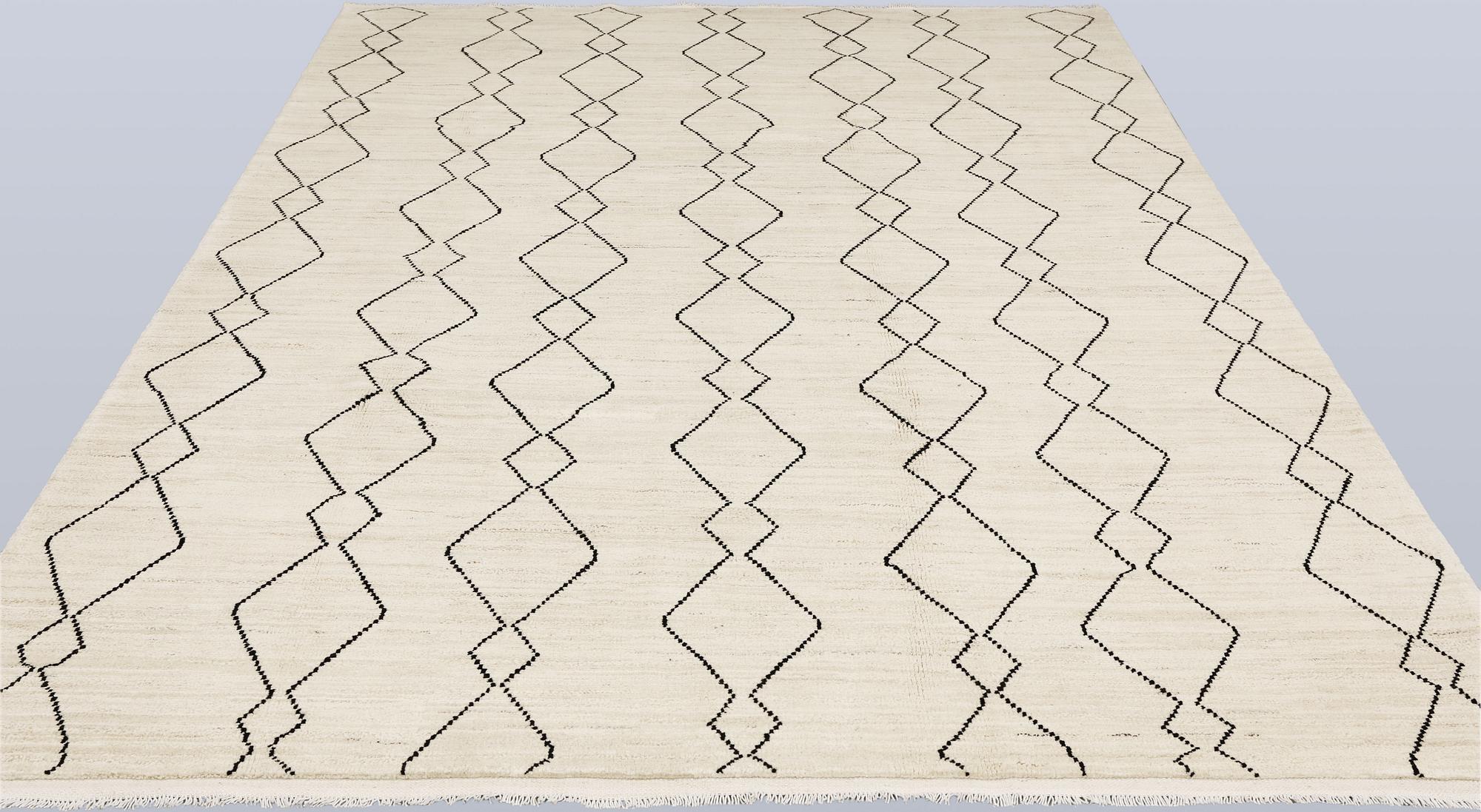 A Moroccan rug, approx. 292 x 203 cm.