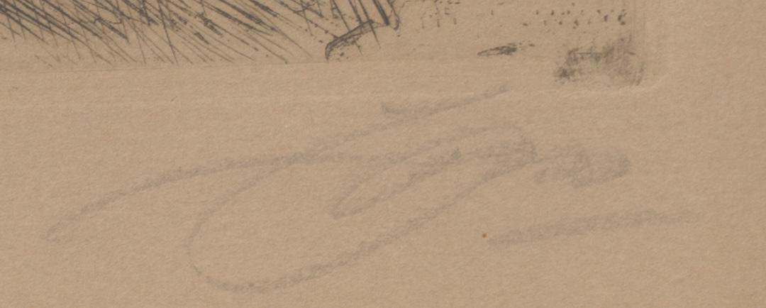 ANDERS ZORN, etching, signed dated in print 1917.