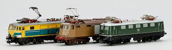 PARTI LOK, "3035", "3163" samt "3037", Märklin, 1900-talets andra hälft.