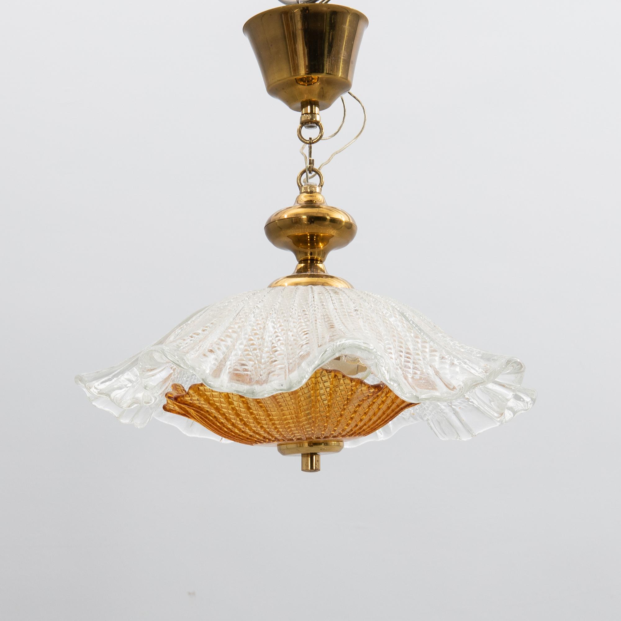 Ceiling lamp, Fåglavik, mid-20th century.