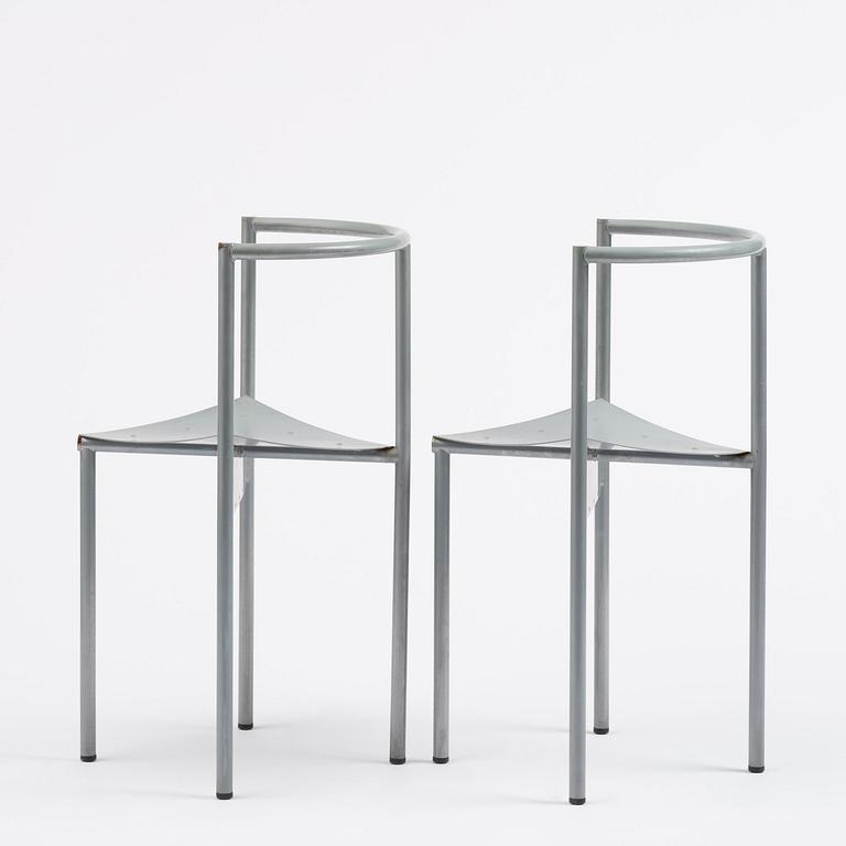 Philippe Starck, a pair of "Wendy Wright" chairs, Disform, Spain, post 1986.