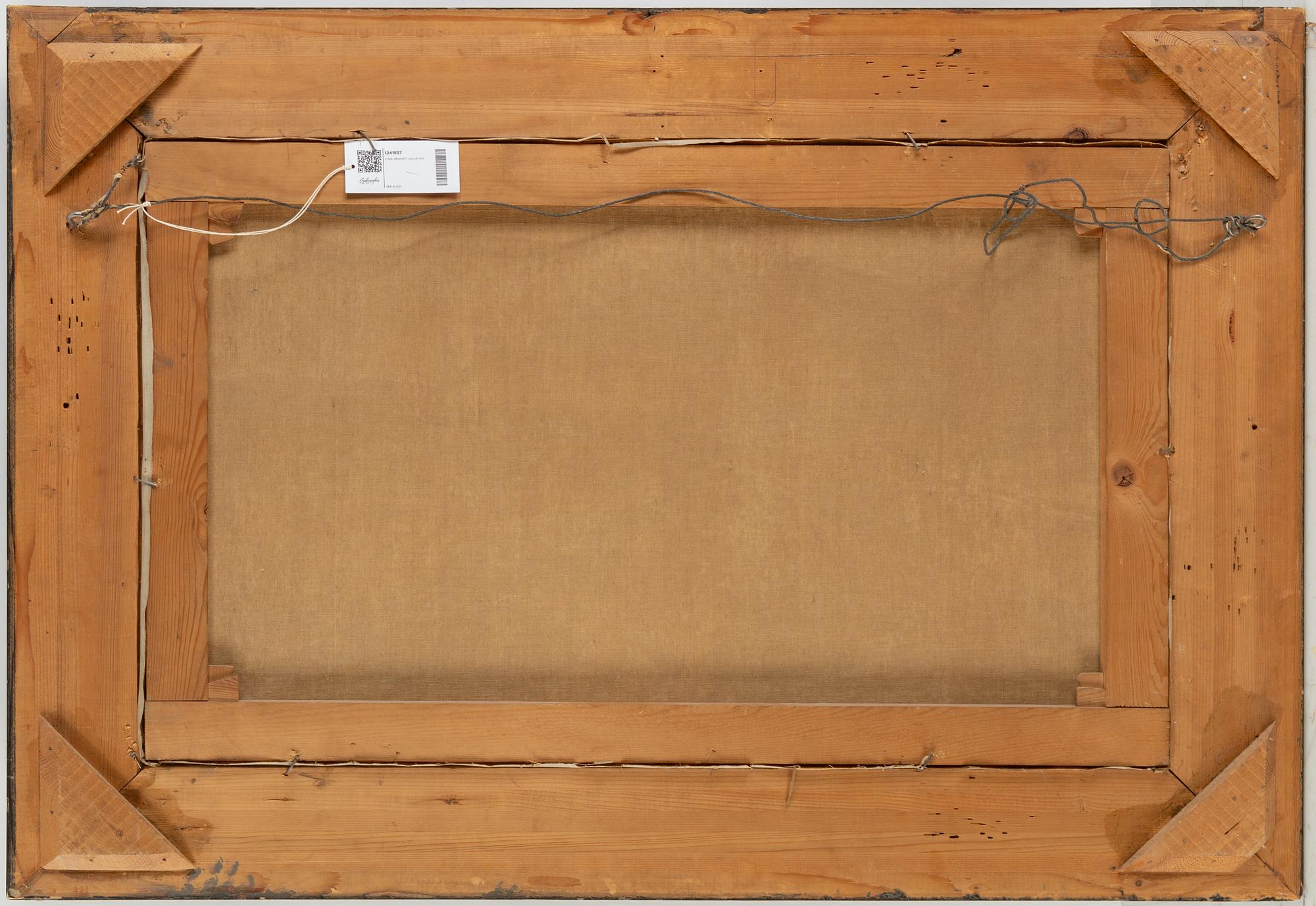 CARL BRANDT, olja på duk, signerad.