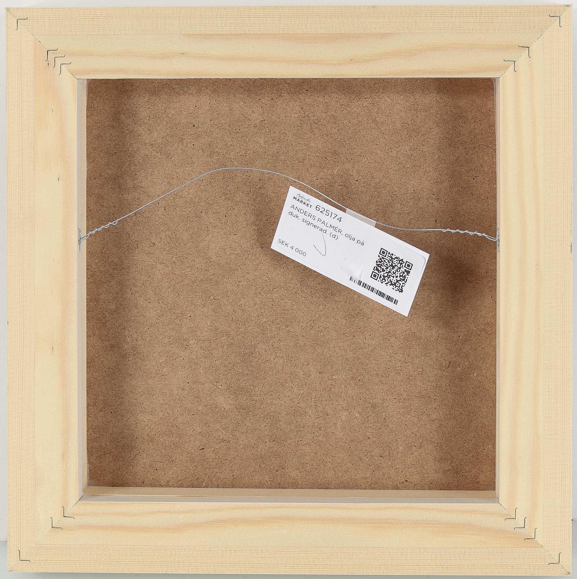 ANDERS PALMÉR, olja på duk, signerad.