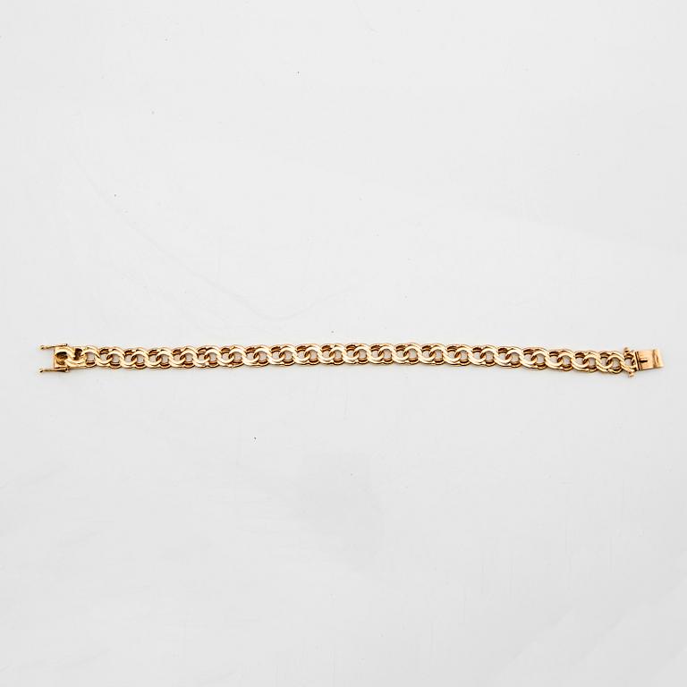 Bracelet Bismarck link 18K gold, G. Dahlgren & Co Malmö 1959.