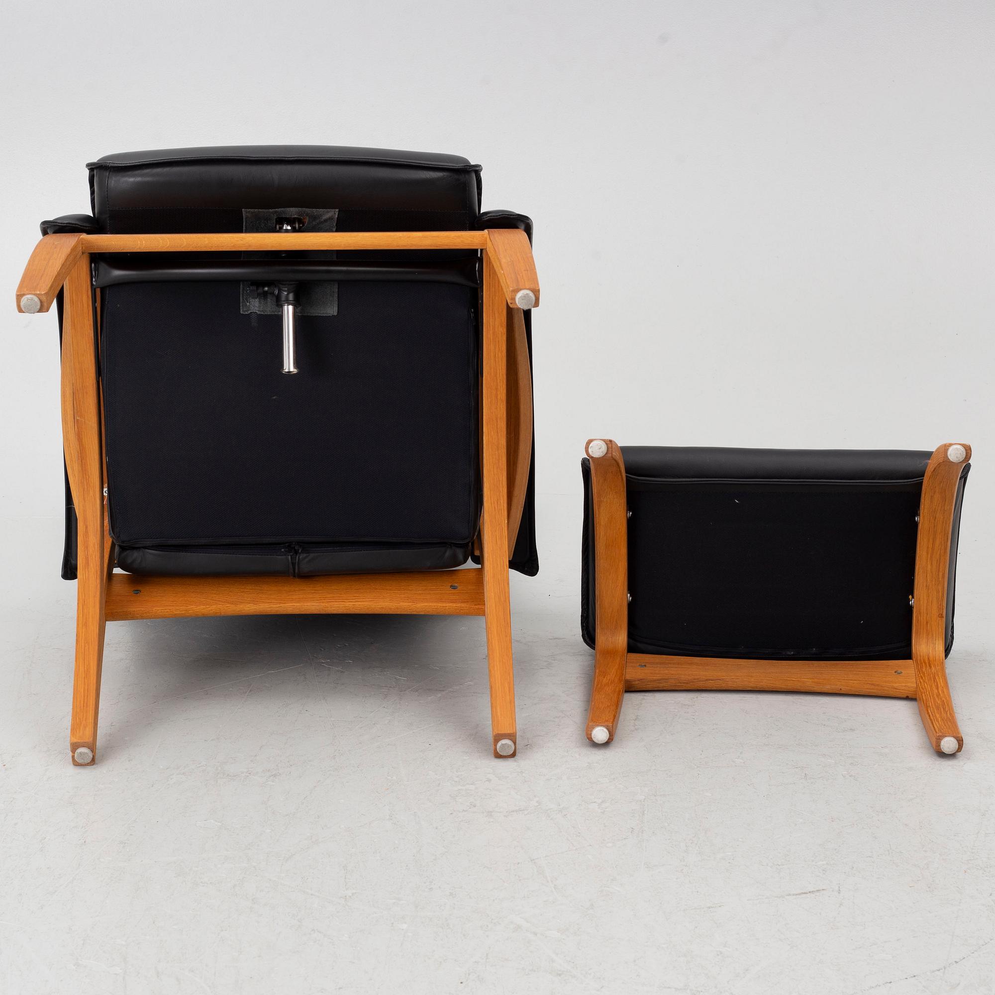 Armchair with footstool, “Delta”, Brunstad AS, Norway.