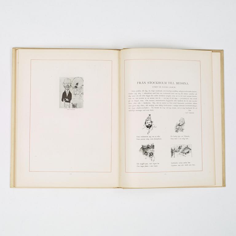 Carl Larsson, CARL LARSSON, illustrated travel story, "Från Stockholm till Messina" (From Stockholm to Messina), 1886.