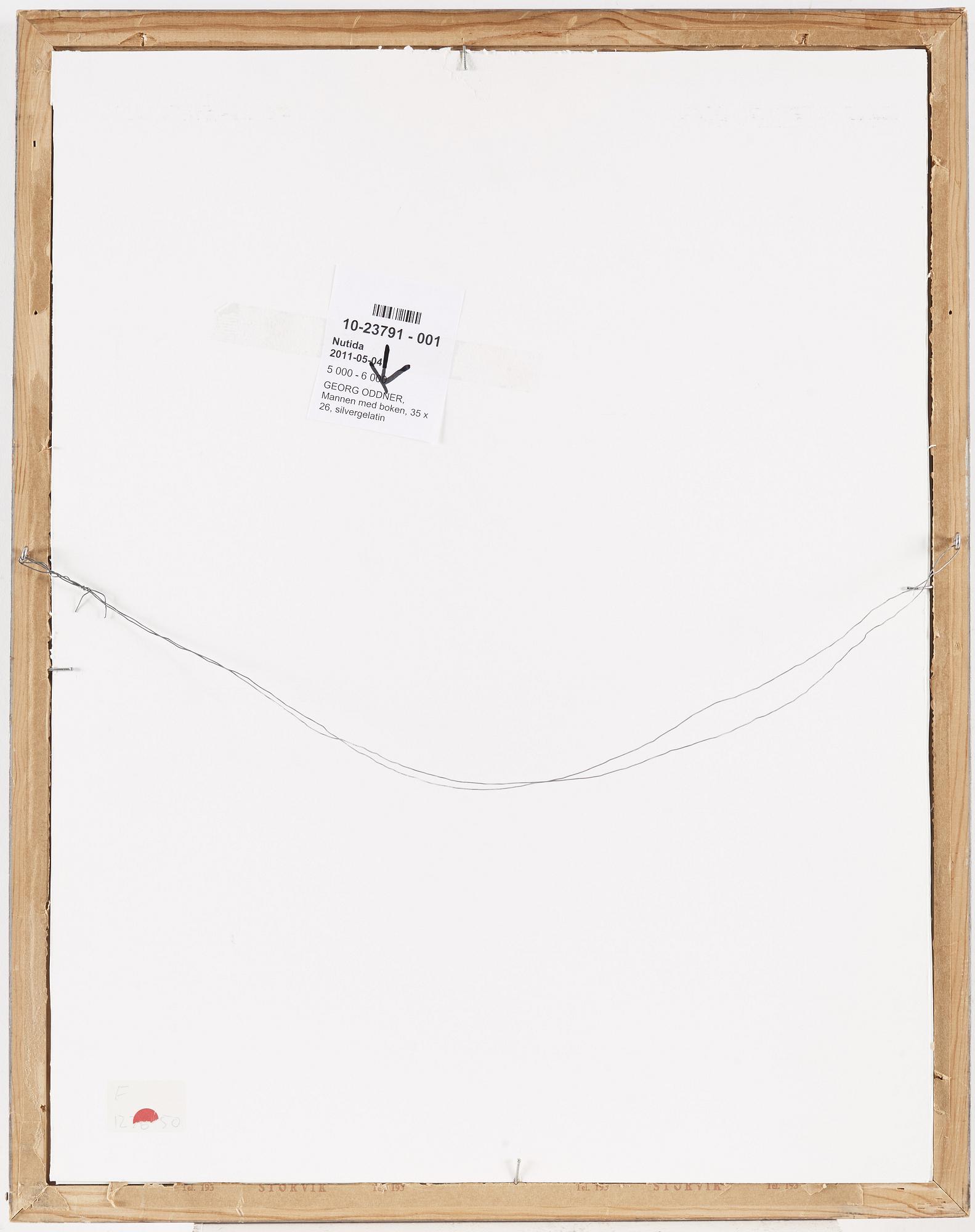 GEORG ODDNER, Gelatin silver print, signed.