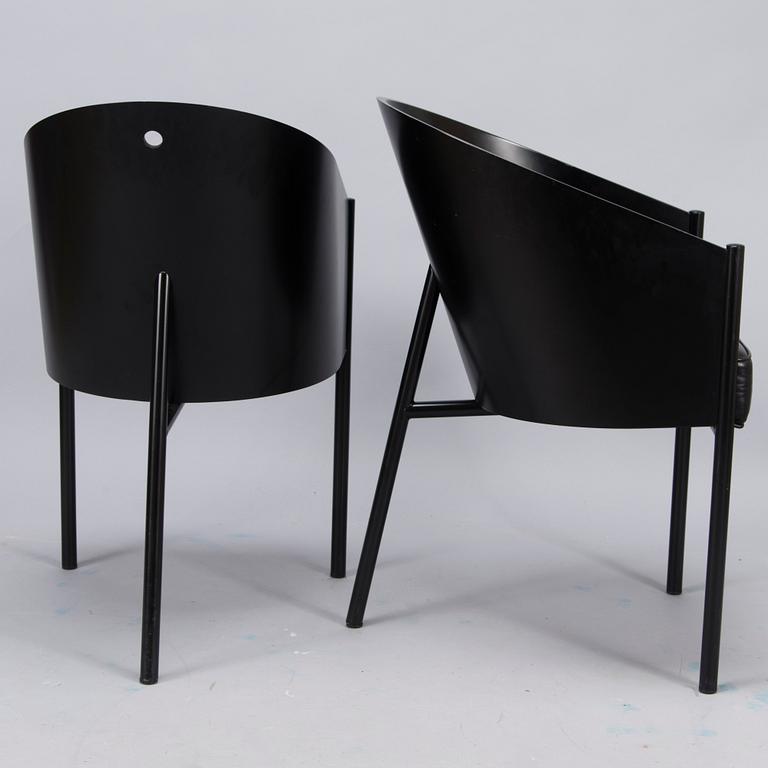 PHILIPPE STARCK, a pair of 'Costes' armchairs for Aleph, Driade, Italy. Designed 1982.