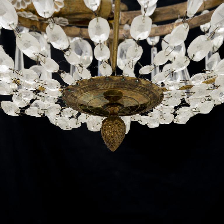 A Gustavian style chandelier, early 20th Century.