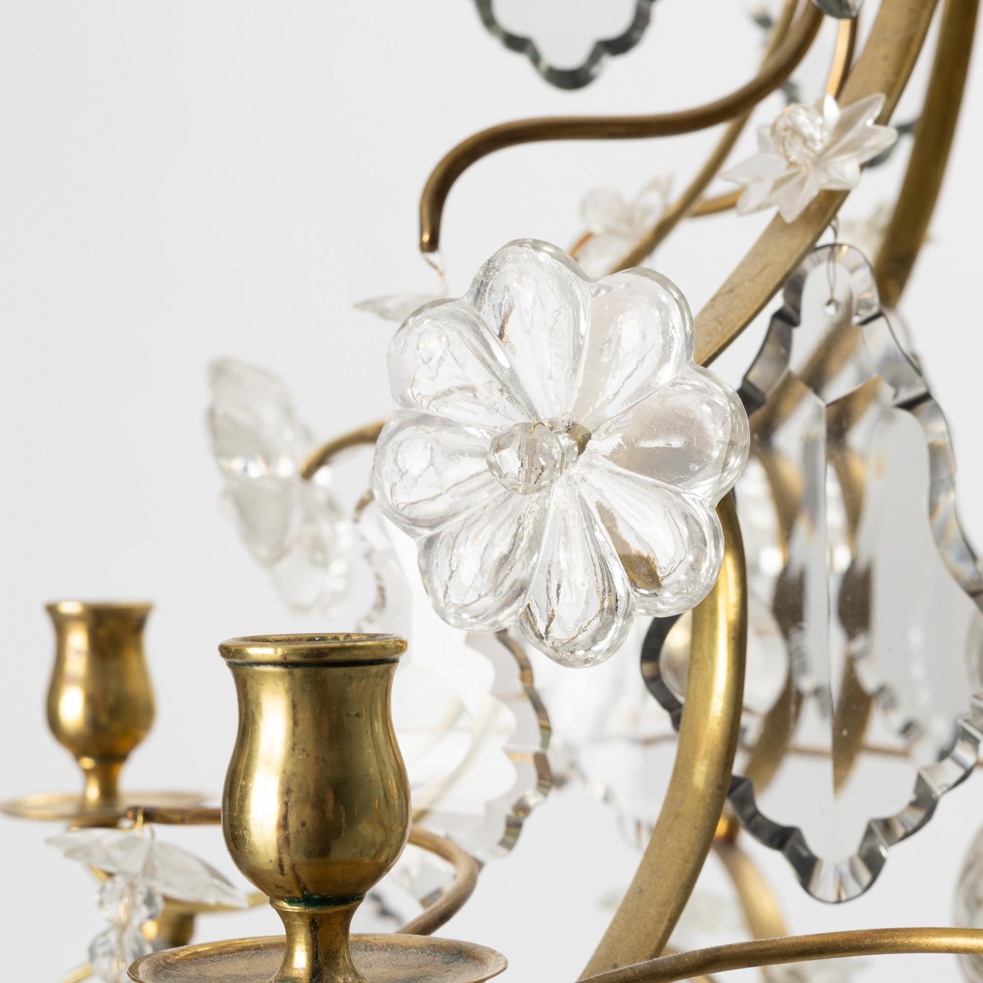 Ljuskrona, rokokostil, tidigt 1900-tal.