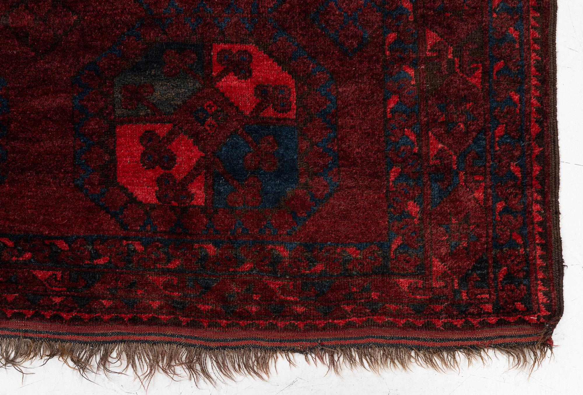 Matta, afghan, antik, ca 285 x 210 cm.