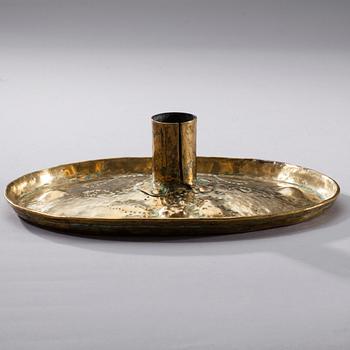 LJUSSTAKE, mässing, 1700-tal.