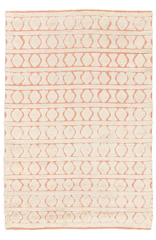 Ingrid Hellman-Knafve, a carpet, knotted pile in relief, ca 290 x 194 cm, signed IHK.