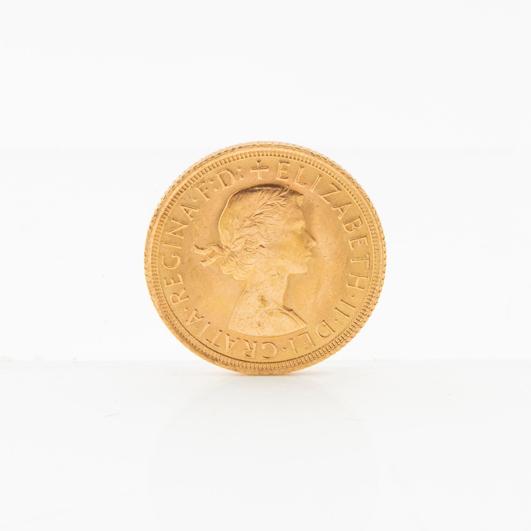 Gold Coin Sovereign England 1967 Elizabeth II.