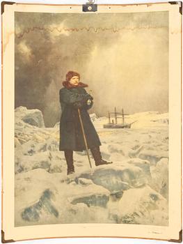 SKOLPLANSCHER, 5 st, 1900-tal, bl a motiv på uppdrag av Nils Asplund och Henriette Sjöberg.