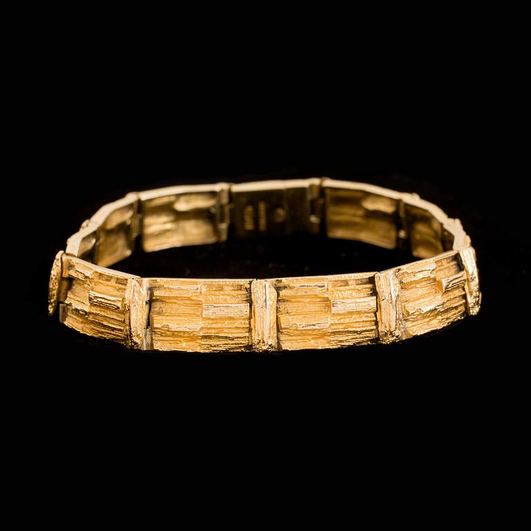 ARMBAND, 18k guld. Lapponia. Finland. Vikt ca 33 gram.